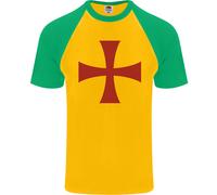 Costume Da Festa Con Croce Dei Cavalieri Templari Uomo T-Shirt S/S