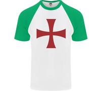 Costume Da Festa Con Croce Dei Cavalieri Templari Uomo T-Shirt S/S