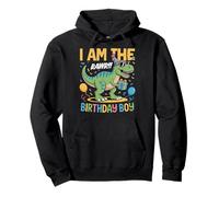 Costume da Festa di Compleanno I Am The T-Rex Dinosaur Squad Auntie Felpa con Cappuccio