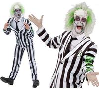 Costume Da Festa Di Halloween Per Uomo Licenziato Beetlejuice Di Smiffys