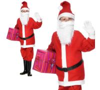 Costume Da Festa Di Natale Per Bambini Con Babbo Natale 4-12 Anni