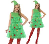 Costume Da Festa Di Natale Per Donne Albero Di Natale Taglie 8-18