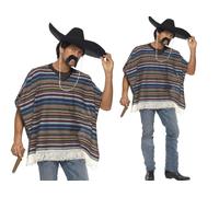 Costume Da Festa Elegante Poncho Messicano Autentico Per Donne Uomini Unisex