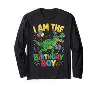 Costume da Festa I'm The Birthday Boy Dinosaur Squad Boys Maglia a Manica