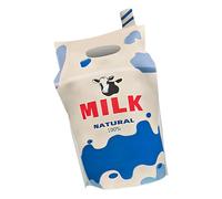 Costume da festa in cartone del latte - abiti divertenti in poliestere da 90x60 cm, vestito umoristico creativo per uomini da uomo cosplay vacanza | per Halloween Fase Mostra eventi scolastic