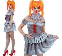 Costume Da Festa Nuovo Per Donne Licenziato Pennywise IT Clown Di Smiffys