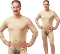 Costume Da Festa Per Adulti Uomo Nudo Adam Eve Stag Do Con Foglia Di Fico