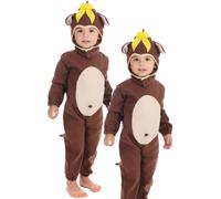 Costume Da Festa Per Bambini Con Scimmia Birichina Del Giungla Zoo Età 2