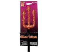 Costume Da Festa Per Halloween Da Diavolo Con Tridente Glitterato 58Cm