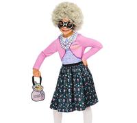 Costume Da Festa Per Ragazze Gangsta Granny Libro Di Walliams Outfit Di Rubies