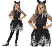 Costume Da Festa Per Ragazze Gatto Deluxe Di Mezzanotte Halloween