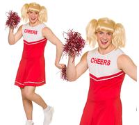 Costume Da Festa Per Stag Night Da Cheerleader Caldo Con Pom Poms