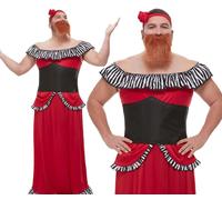 Costume Da Festa Per Uomo Con Barba Per Spettacolo Di Donna Barbuta