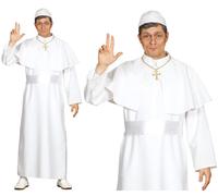 Costume Da Festa Religioso Per Adulti Papa Stag Night Pontifice Bianco Nuovo FG
