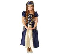 Costume Da Festa Storico Tudor Per Ragazze Principessa Medievale Età 3-13