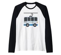 Costume da filobus Elettrico Bus Trolley Bus Maglia con Maniche Raglan