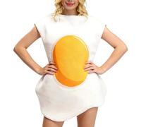 Costume da food - Poached Egg Bacon Suit, Funny Cosplay Set | Realistic Food Theme Costume Design Creates Eye Catching Visual Appeal Suitable Social Media Content Carnival Halloween Stage