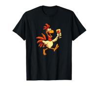 Costume da Gallo per Amanti della Birra e del Pollo Maglietta