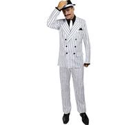Costume da gangster bianco anni 20 per Uomo Funidelia