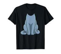 Costume da Gatto Blu Russo per Halloween Maglietta con Stampa Grafica Economica