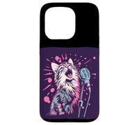 Costume da gatto notturno canto per ragazzi e ragazze Custodia per iPhone 15 Pro