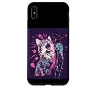Costume da gatto notturno canto per ragazzi e ragazze Custodia per iPhone XS Max