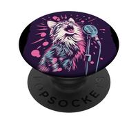 Costume da gatto notturno canto per ragazzi e ragazze PopSockets PopGrip Adesivo
