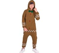 Costume Da Gingerbread Man Per Ragazze E Ragazzi, Festivo, Per Feste Di Natale