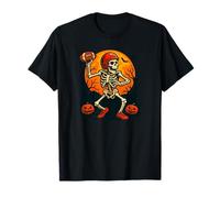 Costume da Giocatore di Calcio di Halloween con Scheletro Quart Maglietta