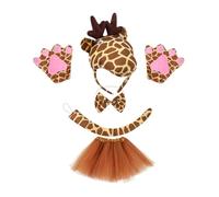 Costume Da Giraffa Per Animali Set Bambini Orecchie Ragazza A La Gonna Tutu La Festa Halloween Festa Halloween Costumi Cosplay