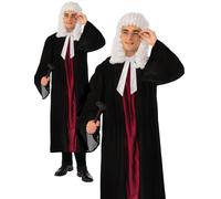Costume Da Giudice In Alto Per Uomini Adulti Con Mantello Da Avvocato