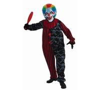 Costume Da Giullare Creepo Per Adulti Taglia Standard
