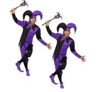 Costume Da Giullare Deluxe Medievale Per Adulti