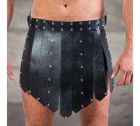 Costume da gladiatore gotico da uomo Gonna da gladiatore romano con imbracatura Imbracatura in pelle PU regali per lui