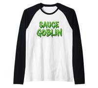 Costume da Goblin di Salsa per Chef Barbecue Cucina Salsa Piccante Sriracha Maglia con Maniche Raglan