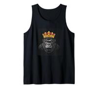 Costume da gorilla con corona per re e gorilla Canotta