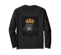 Costume da gorilla con corona per re e gorilla Maglia a Manica