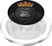 Costume da gorilla con corona per re e gorilla PopSockets PopGrip per MagSafe