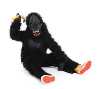 Costume da gorilla di Halloween con guanti copricapo per il compleanno delle