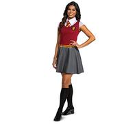 Travestimento di Harry Potter, vestito per ragazze, Grifondoro, rosso e grigio, taglia XL (14-16)