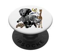 Costume da guardiano dello zoo - Tema di compleanno degli PopSockets PopGrip Adesivo