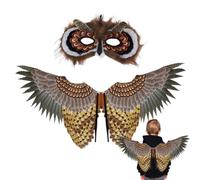 Costume da gufo per bambini, accessorio per Halloween | Costume per feste con ali di gufo, per travestimenti, cosplay, carnevale, feste di ruolo, spettacoli teatrali