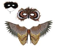 Costume da gufo per bambini - Peluche Halloween Owls Costume | Vestito da gufo per bambini di Halloween | Abito da creatura mistica per cosplay & stage Performance | Costumi mantello