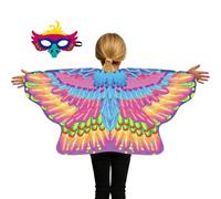 Costume da gufo per bambini, traspirante, confortevole, mantello e maschera per carnevale, per feste, palcoscenico, scuola, danza, travestimento, Halloween, Natale, carnevale, compleanno