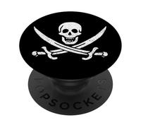 COSTUME DA HALLOWEEN CON BANDIERA PIRATA JOLLY ROGER CALICO JACK PopSockets PopGrip Intercambiabile