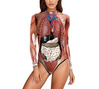 Costume da Halloween da donna, per cosplay, tuta natalizia da donna, per Halloween, per la struttura interna del corpo umano, per Halloween, spaceman, cosplay