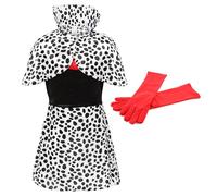 Costume da Halloween da ragazza cane cattivo settimana vestito