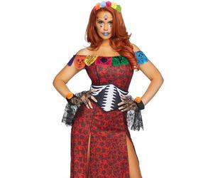 Costume Da Halloween Deluxe Donna Bellezza Giorno Dei Morti Leg Avenue 86871