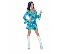 Costume Da Halloween Hippie Donna Go Go Dancer Wild Flower 29412