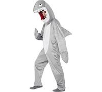 Costume Da Halloween Per Adulti In Grigio Squalo Smiffy's Taglia Unica 43815
